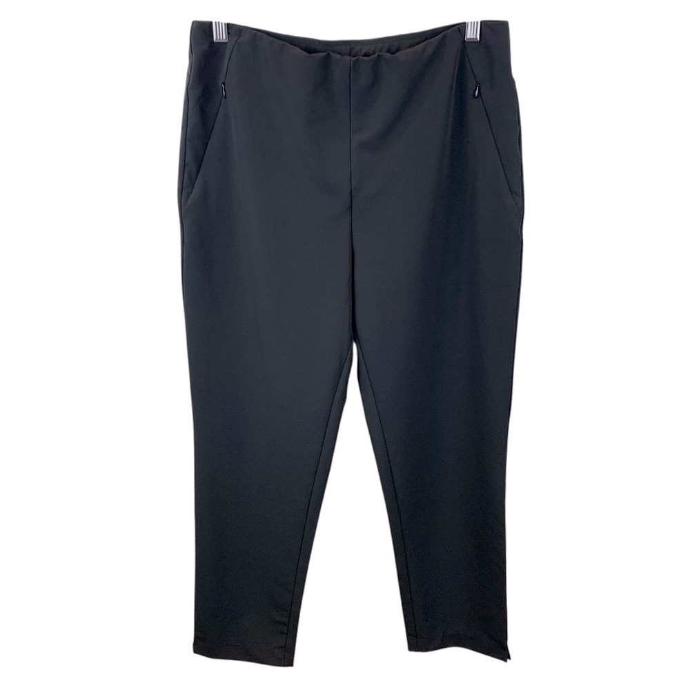 TAIL sz 12 Allure 28" Slim Ankle Pant Onyx Black Golf Hiking Stretch UPF 50+